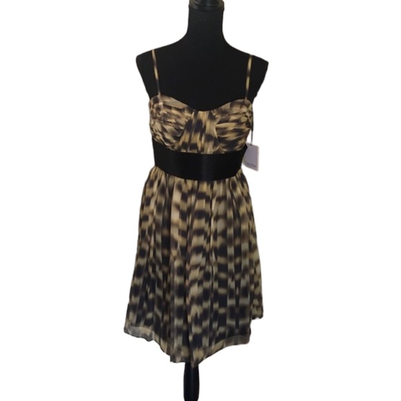 NWT Calvin Klein Chiffon Strapless Cocktail Dress - Picture 2 of 13